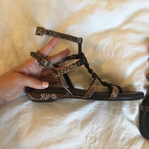Cute Snakeskin Gladiator Sandals! - Picture 5 of 5
